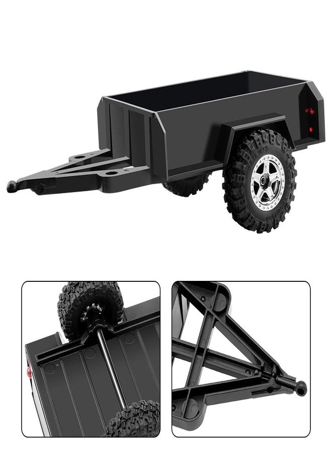 GLOBACT 1/18 RC Trailer with Hitch RC Crawler Accessories for TRX4M Defender 1/18 RC Crawler Upgrade - Image 5